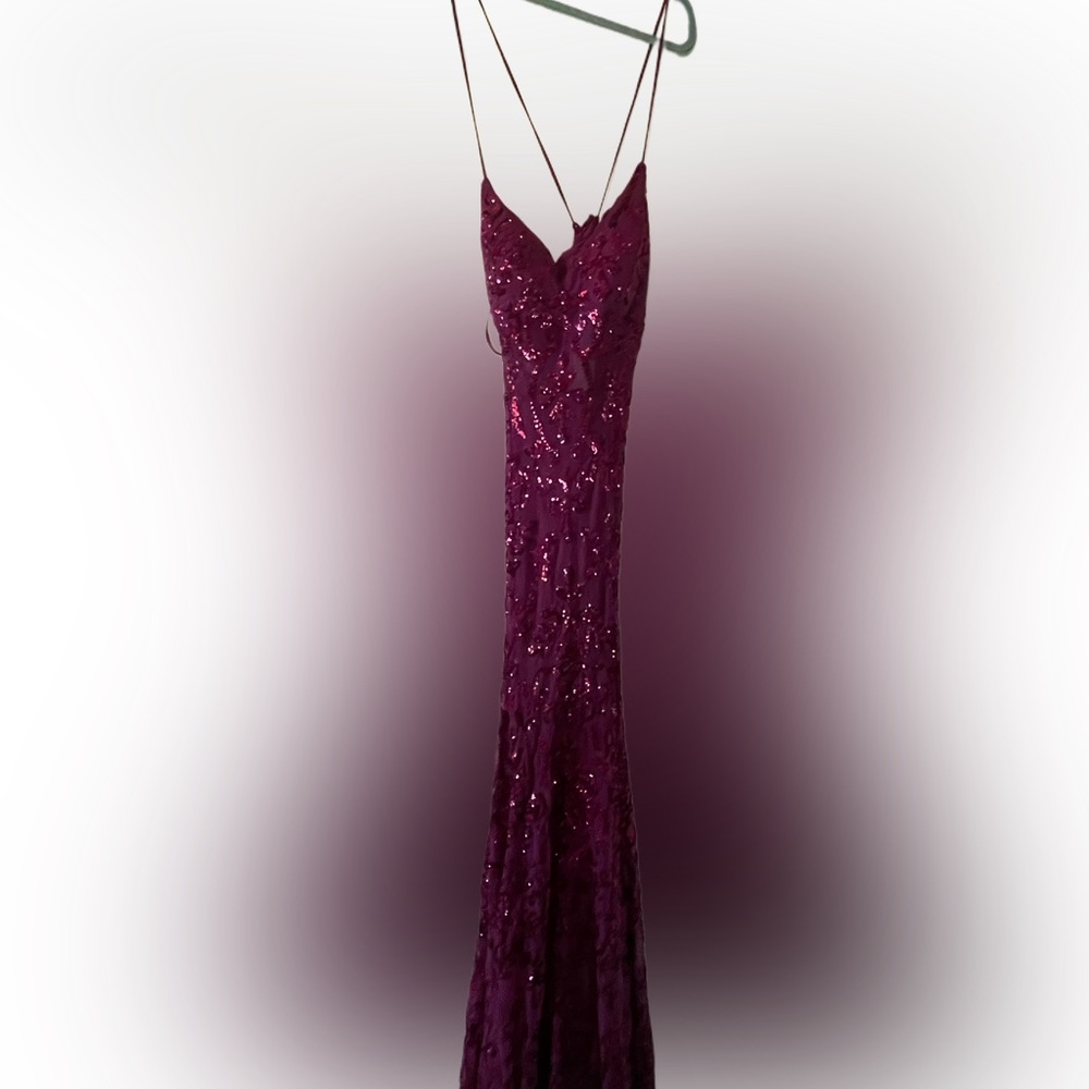 Purple sequin Windsor dress size large